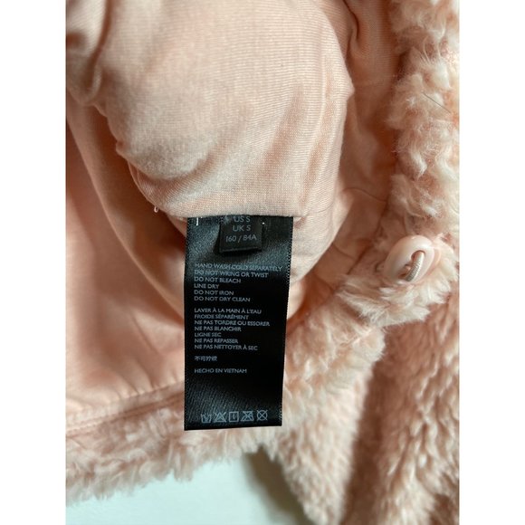Urban Outfitters BDG Pink Hooded Cropped Teddy Jacket - Picture 5 of 6